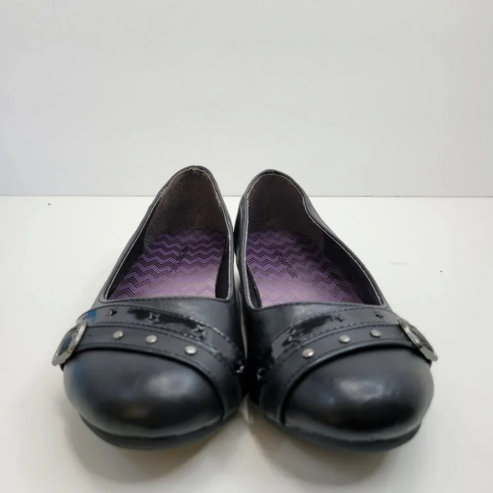 Wonder Kids Kathy Girl's Flats Slip Resistant Black US Size 1 NIB